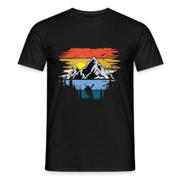 Arbre, Nature, Plein air, Forêt, Arbres, Protection de l’environnement - T-shirt homme - noir - Devant - AI Model Male 178 light (178cm)