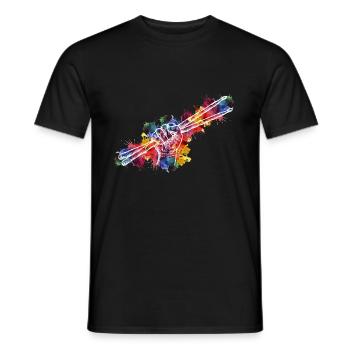 Erhöhen Sie Ihren Rhythmus mit vom Drum Corps - Männer T-Shirt - Schwarz - Vorne - AI Model Male 178 light (178cm)