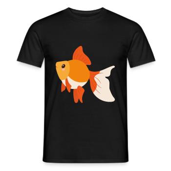Goldfish - Men's T-Shirt - black - Front - AI Model Male 178 light (178cm)