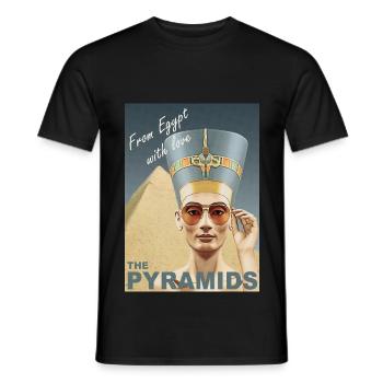 Nefertiti - Men's T-Shirt - black - Front - AI Model Male 178 light (178cm)