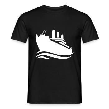 Cruise Cruise Ship - Men's T-Shirt - black - Front - AI Model Male 178 light (178cm)