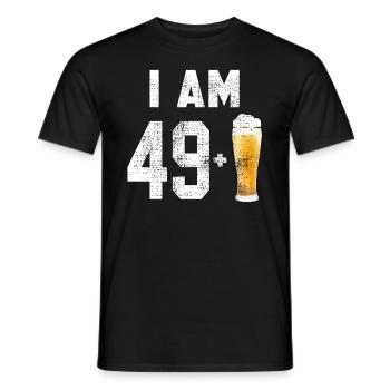 49 Geburtstag - Männer T-Shirt - Schwarz - Vorne - AI Model Male 178 light (178cm)