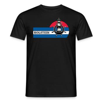 Holstein 1900 Kiel - Männer T-Shirt - Schwarz - Vorne - AI Model Male 178 light (178cm)