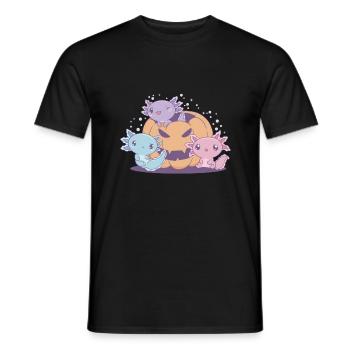 Drôle d’axolotl - T-shirt homme - noir - Devant - AI Model Male 178 light (178cm)