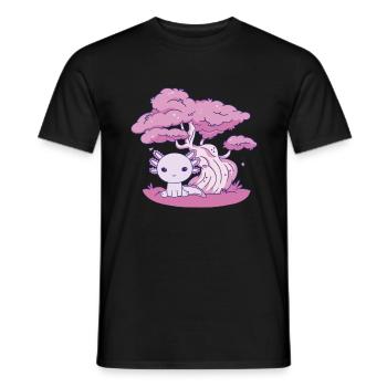 Drôle d’axolotl - T-shirt homme - noir - Devant - AI Model Male 178 light (178cm)