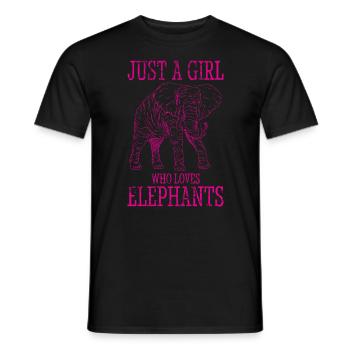 Elefant Spirit Tier Vintage Design - Männer T-Shirt - Schwarz - Vorne - AI Model Male 178 light (178cm)