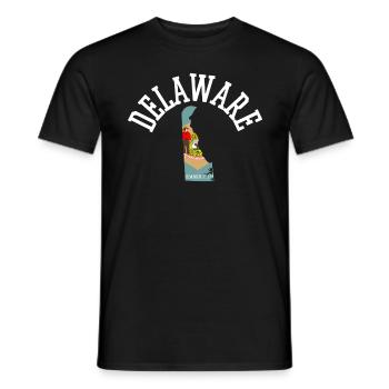 Delaware Usa Patriot Flagge Stolzes Heimatland - Männer T-Shirt - Schwarz - Vorne - AI Model Male 178 light (178cm)