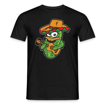Embrace your fun side with Let's Fiesta - Men's T-Shirt - black - Front - AI Model Male 178 light (178cm)