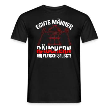 Grillmeister Bbq Passion Barbecue Grillen - Männer T-Shirt - Schwarz - Vorne - AI Model Male 178 light (178cm)