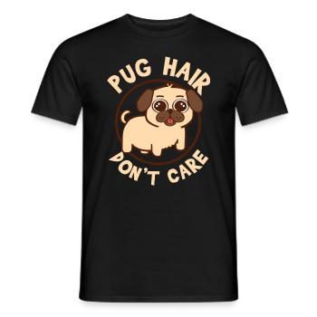Adorable conception de la vie de carlin pour les mamans de chiens - T-shirt homme - noir - Devant - AI Model Male 178 light (178cm)