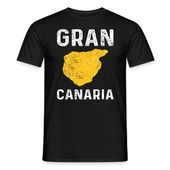 Gran Canaria Vacation Palm Trees Paradise - Men's T-Shirt - black - Front - AI Model Male 178 light (178cm)