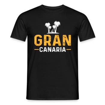 Discover the beauty of the Canary Islands - Men's T-Shirt - black - Front - AI Model Male 178 light (178cm)