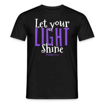 Conception de versets bibliques de l’ fidèle de l’équipe de Jésus - T-shirt homme - noir - Devant - AI Model Male 178 light (178cm)