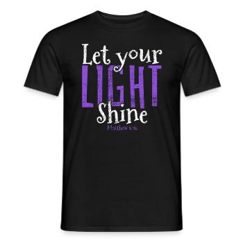 Inspiring Christian Design "Faith Over - Men's T-Shirt - black - Front - AI Model Male 178 light (178cm)