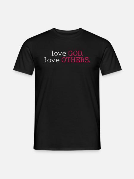 Team Jesus Inspired Faith and Love Design - Männer T-Shirt - Schwarz