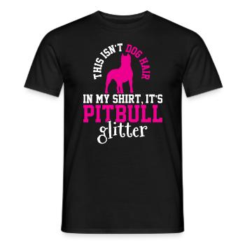 That's not dog hair, it's glitter - Men's T-Shirt - black - Front - AI Model Male 178 light (178cm)
