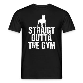 Pitbull Gym Power and Grace Athletic Design - Men's T-Shirt - black - Front - AI Model Male 178 light (178cm)