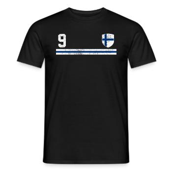 Découvrez la beauté du finnois - T-shirt homme - noir - Devant - AI Model Male 178 light (178cm)