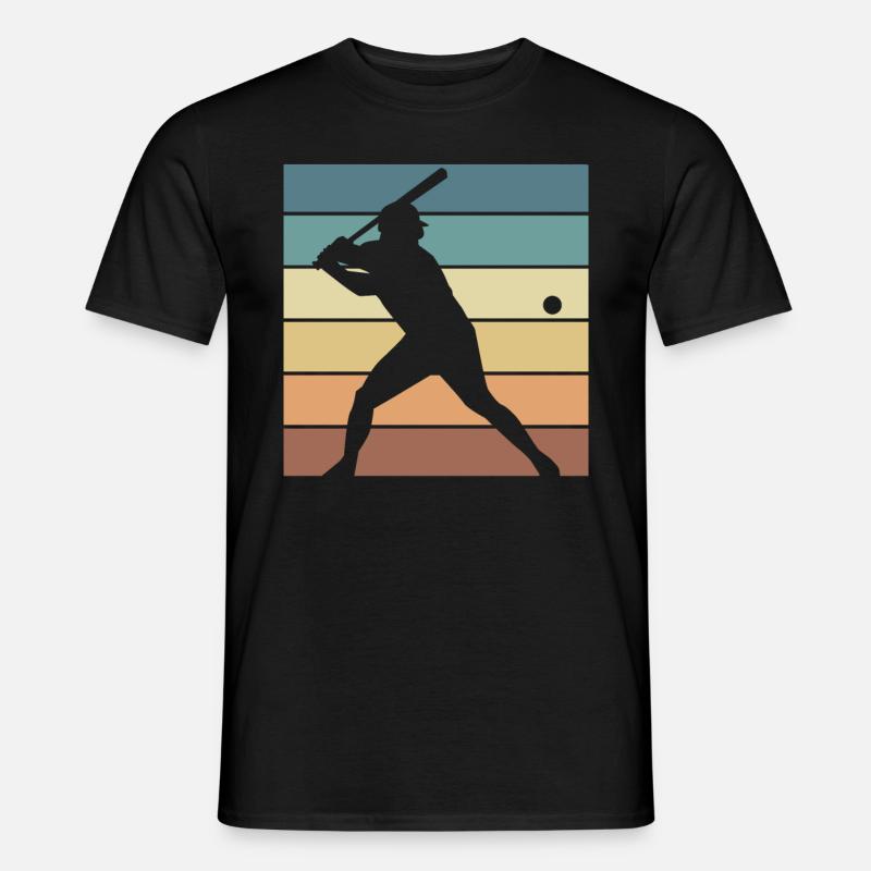 Baseball Retro Evolution Cooler, lustiger - Männer T-Shirt - Schwarz