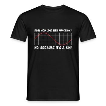 Math gift nerd teacher math teacher math - Men's T-Shirt - black - Front - AI Model Male 178 light (178cm)