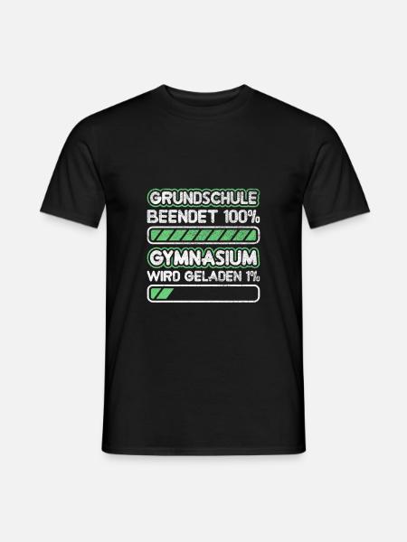 Grundschule Abschluss 5 Klasse Gymnasium - Männer T-Shirt - Schwarz