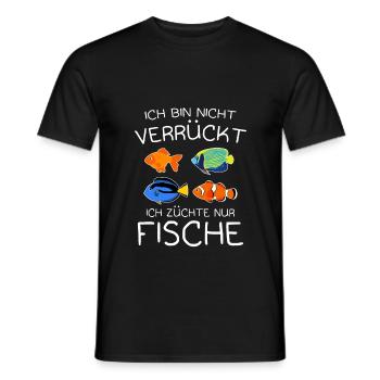 Aquarium Fische Fischhalter Fischzüchter - Männer T-Shirt - Schwarz - Vorne - AI Model Male 178 light (178cm)