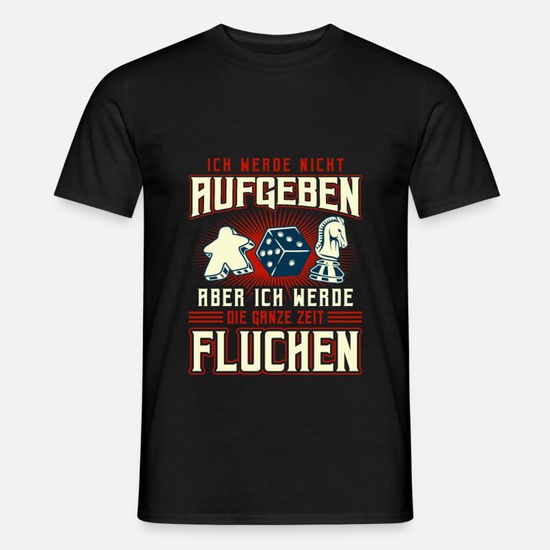 Gesellschaftsspiele Spieleabend Brettspiele - Männer T-Shirt - Schwarz