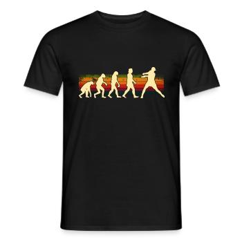 Disc Golf Disc Golfer Evolution Sport - Men's T-Shirt - black - Front - AI Model Male 178 light (178cm)