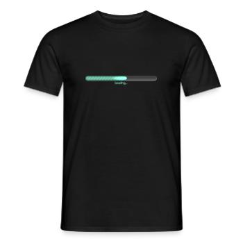 chargement - T-shirt homme - noir - Devant - AI Model Male 178 light (178cm)