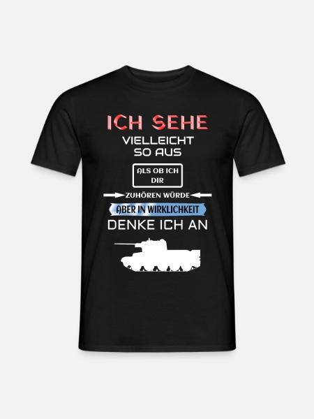 Panzer - Männer T-Shirt - Schwarz