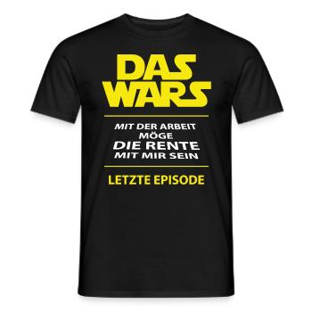 Das wars mit der Arbeit - Männer T-Shirt - Schwarz - Vorne - AI Model Male 178 light (178cm)