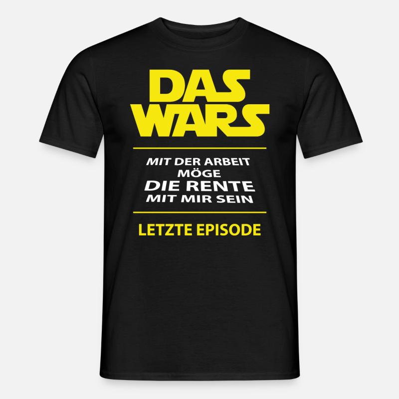 Das wars mit der Arbeit - Männer T-Shirt - Schwarz