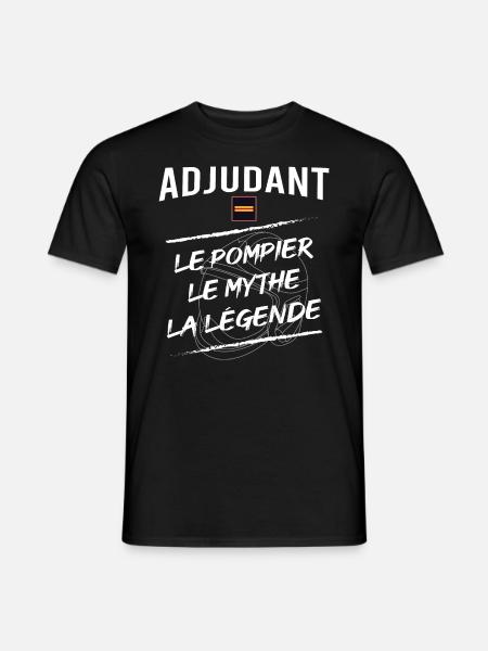 Adjudant Sapeur pompier - T-shirt homme - noir