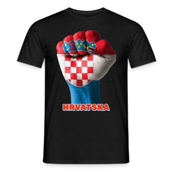 Hrvatska - otpor - Männer T-Shirt - Schwarz - Vorne - AI Model Male 178 light (178cm)
