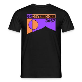 Großvenediger Mountain Tour High Tour Souvenir Souvenir - Men's T-Shirt - black - Front - AI Model Male 178 light (178cm)