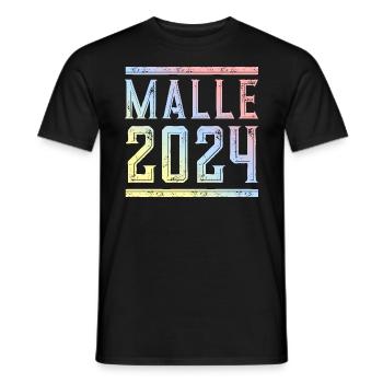 Malle 2024 Coloré - T-shirt homme - noir - Devant - AI Model Male 178 light (178cm)
