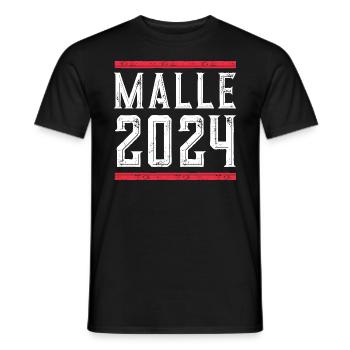 Malle 2024 Holiday - Men's T-Shirt - black - Front - AI Model Male 178 light (178cm)