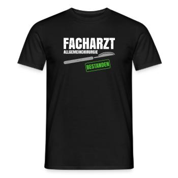 Facharzt Allgemeinchirurgie - Männer T-Shirt - Schwarz - Vorne - AI Model Male 178 light (178cm)