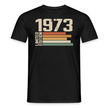 1973 Vintage - Retro 1973 Geburtstagsgeschenk 1973 - Männer T-Shirt - Schwarz - Vorne - AI Model Male 178 light (178cm)