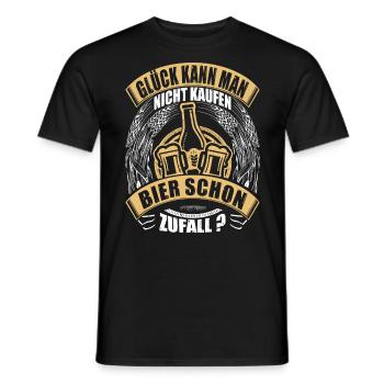 Zufall ? - Männer T-Shirt - Schwarz - Vorne - AI Model Male 178 light (178cm)