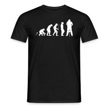 Presslufthammer Evolution Fun Shirt - Männer T-Shirt - Schwarz - Vorne - AI Model Male 178 light (178cm)