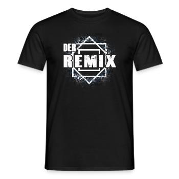 Der Remix Partnermotiv - Männer T-Shirt - Schwarz - Vorne - AI Model Male 178 light (178cm)