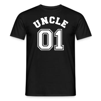 Uncle 01 - Onkel 01 - Familie - Verwandtschaft - Männer T-Shirt - Schwarz - Vorne - AI Model Male 178 light (178cm)