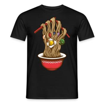 Infinity Noodles - T-shirt homme - noir - Devant - AI Model Male 178 light (178cm)