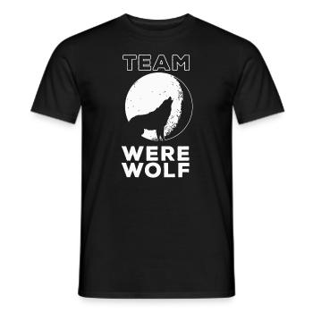Team Werwolf Geschenk - Männer T-Shirt - Schwarz - Vorne - AI Model Male 178 light (178cm)