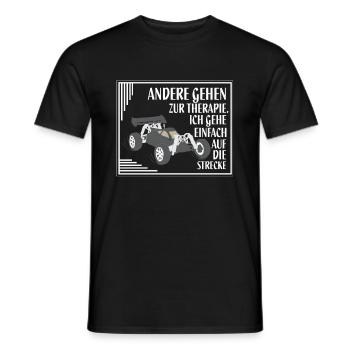 RC Car Therapy - T-shirt homme - noir - Devant - AI Model Male 178 light (178cm)