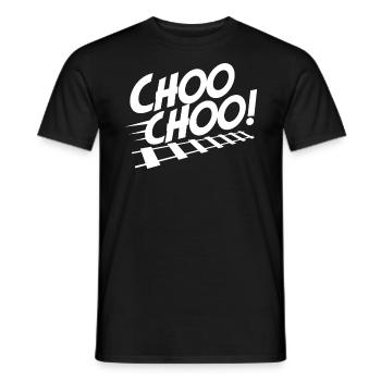 chemin de fer - T-shirt homme - noir - Devant - AI Model Male 178 light (178cm)