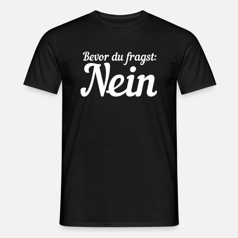 Avant de demander non - T-shirt homme - noir