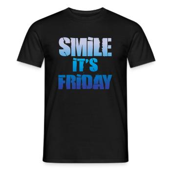 Es ist Freitag - Männer T-Shirt - Schwarz - Vorne - AI Model Male 178 light (178cm)