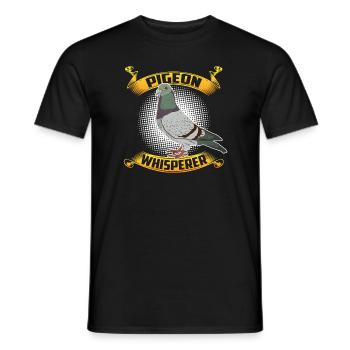 Cadeau drôle d'amateur pigeon pigeon pigeon - T-shirt homme - noir - Devant - AI Model Male 178 light (178cm)